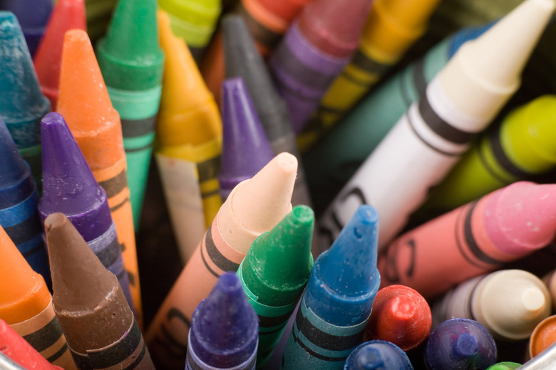 Colorful crayons.