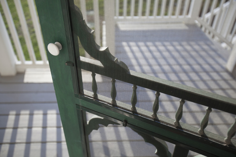 Screen door on vacation home