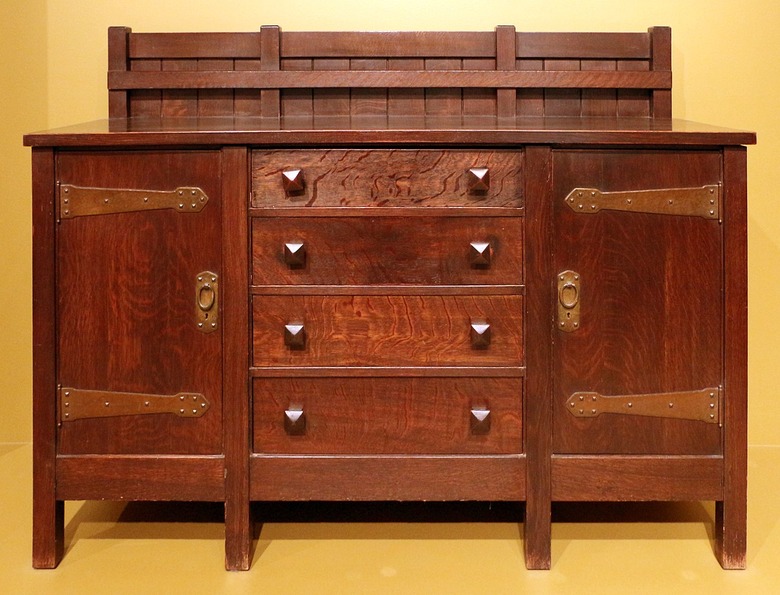 arts and crafts style furniture piece