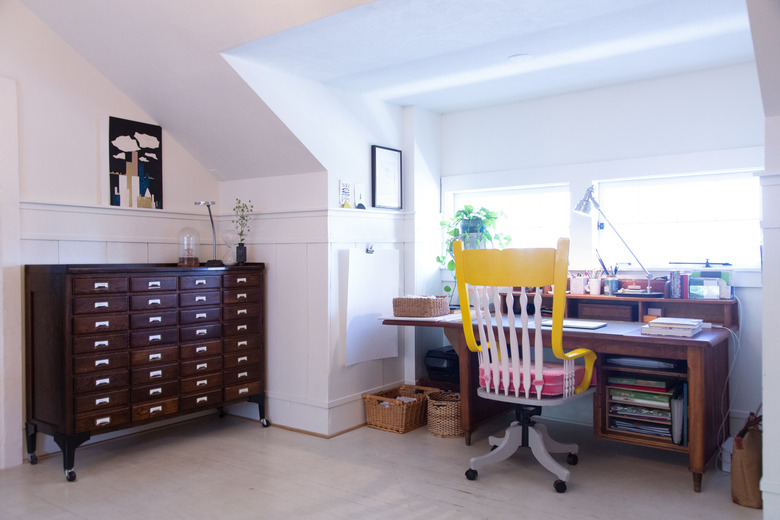 desk workspace at home