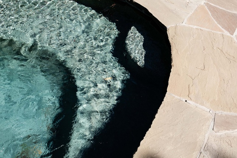 Close up of pool water.