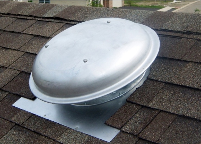 Roof attic fan.