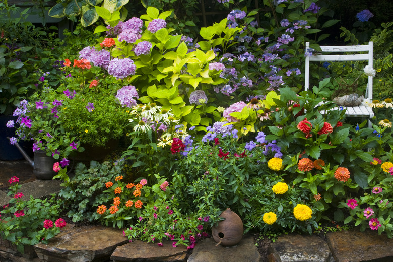 Flower Garden With Chair