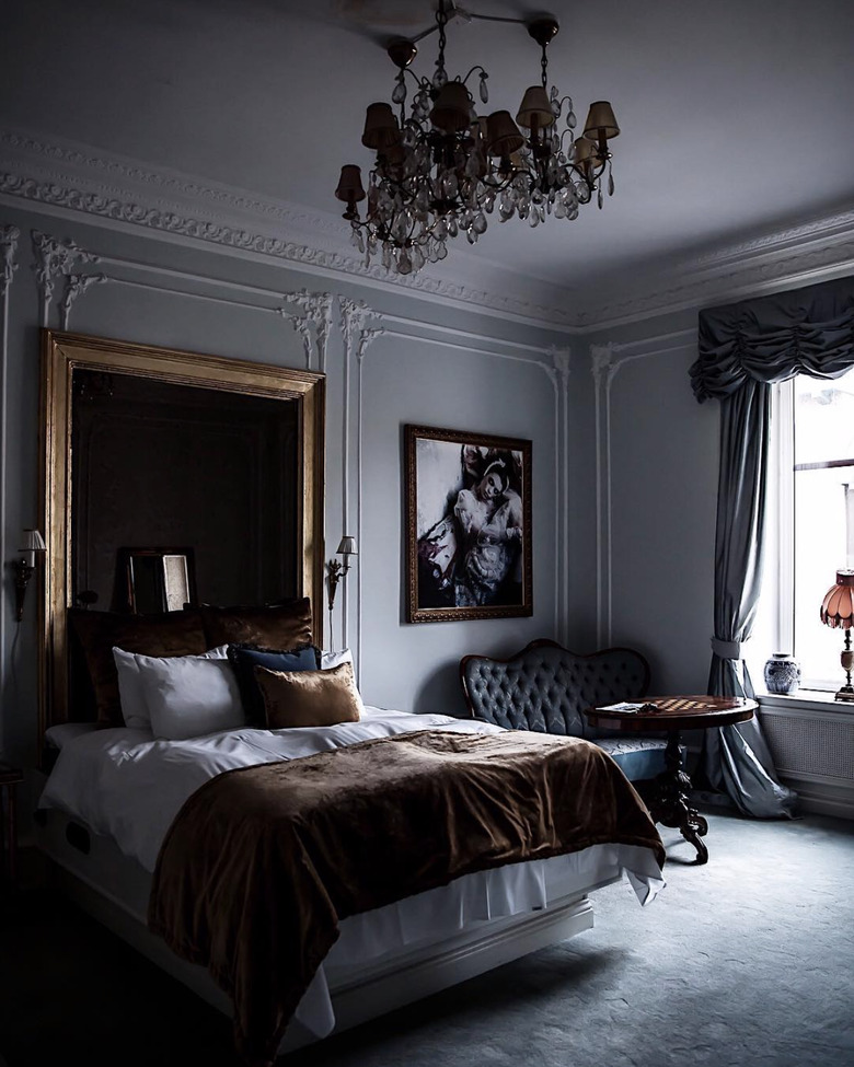 Victorian-inspired bedroom with elegant furnishings