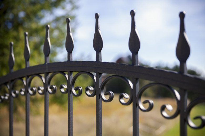 wrought iron fence