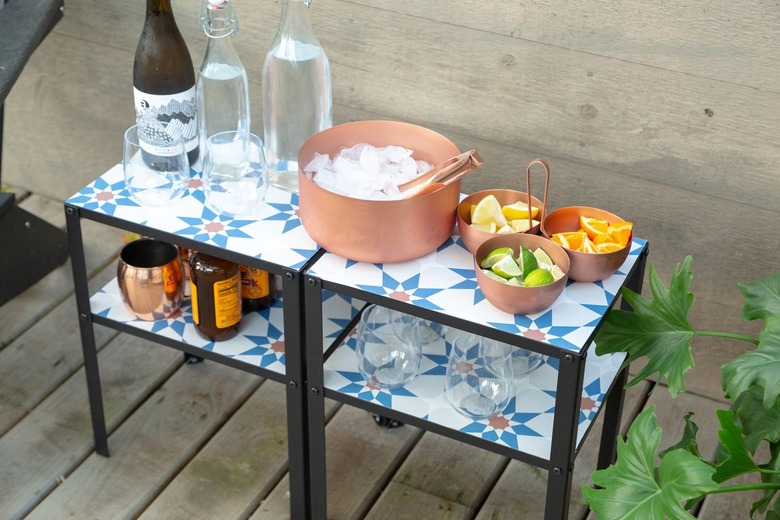 outdoor bar table IKEA hack