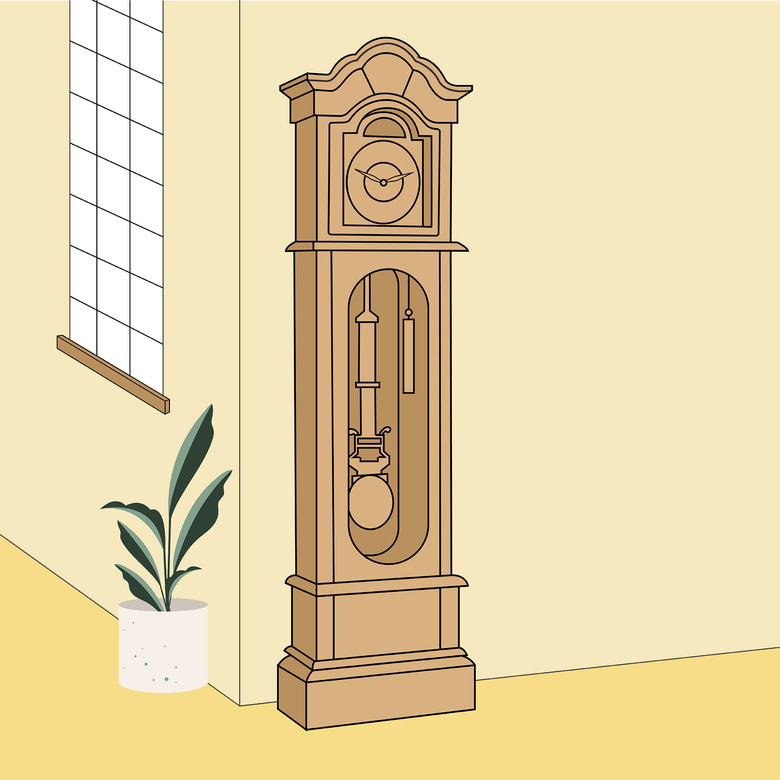 grandfather clock illustration