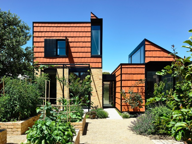 The exterior of Terracotta House