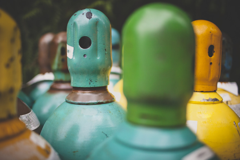 Propane gas cylinders