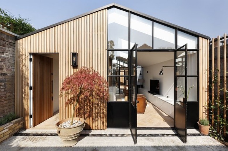 facade of barn-style London home