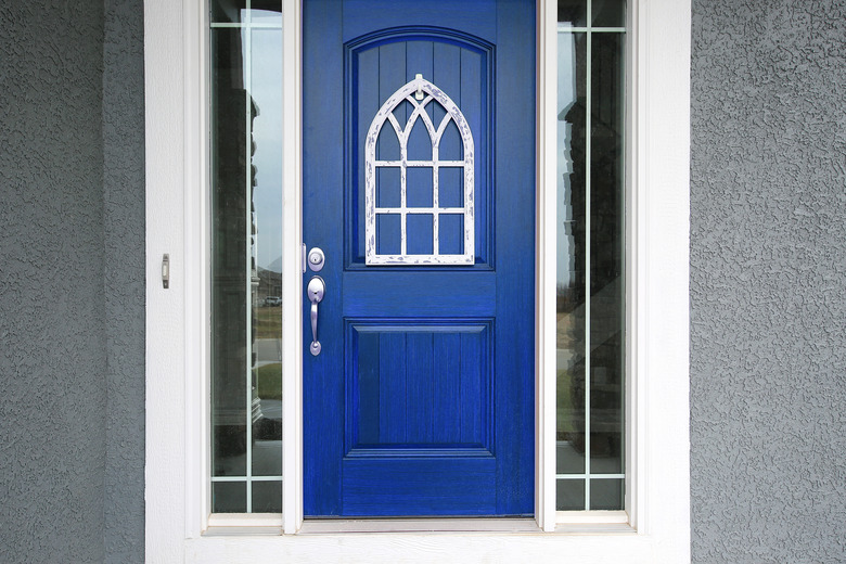 Blue Painted Front Door