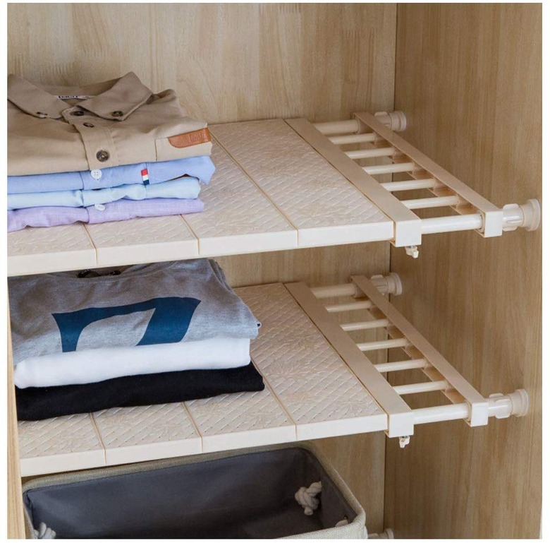 adjustable tension shelf