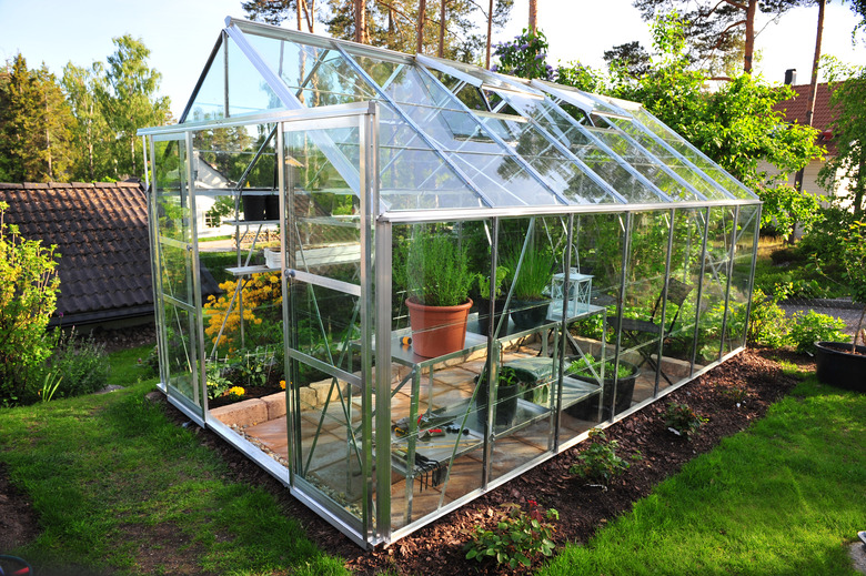 Garden greenhouse.