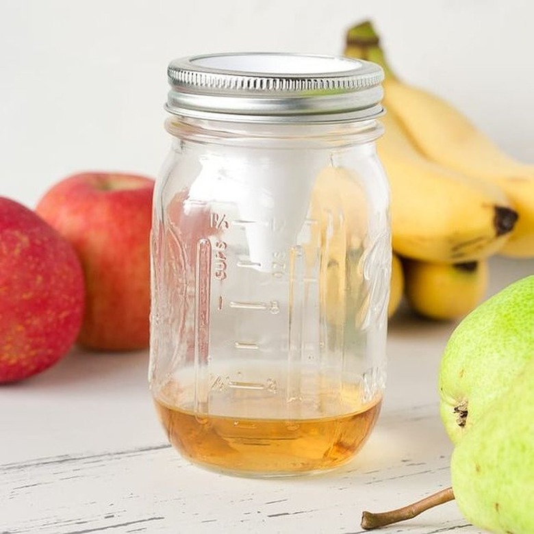 gnat trap surrounded by fruit