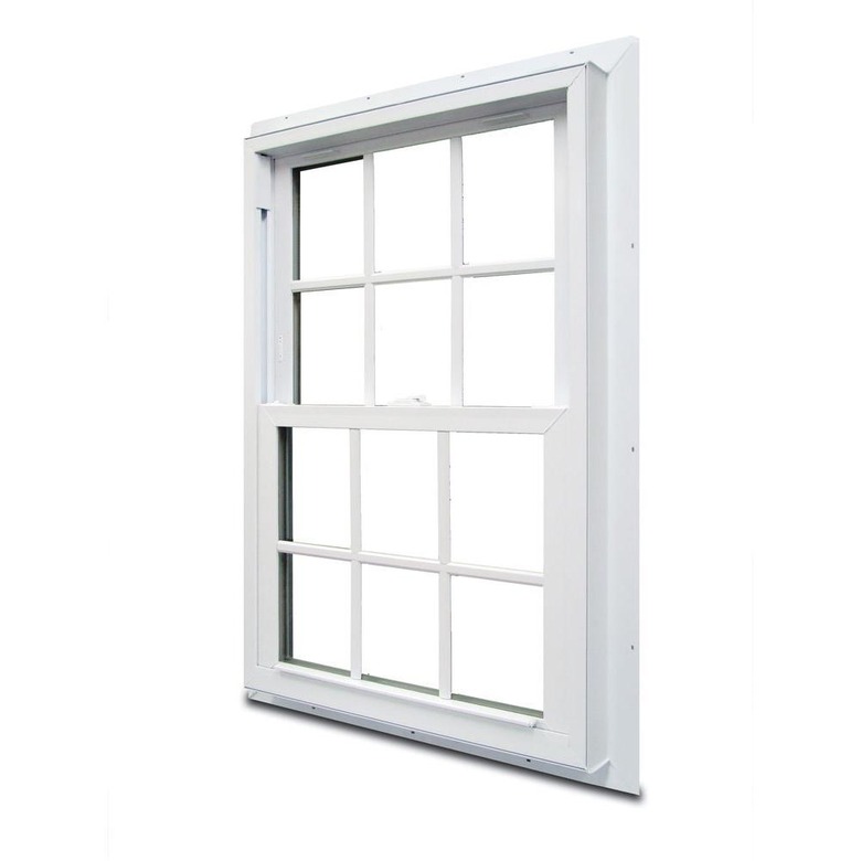 Double-hung window.