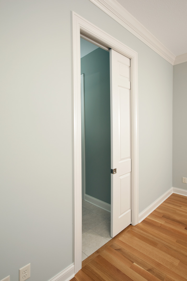 New Pocket Door in a House Bedroom