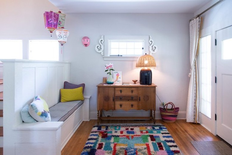 eclectic entryway