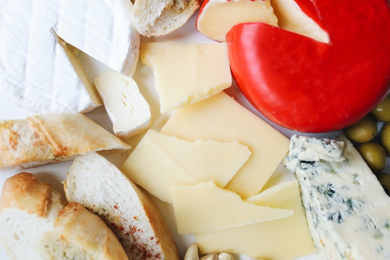 Different types of cheeses