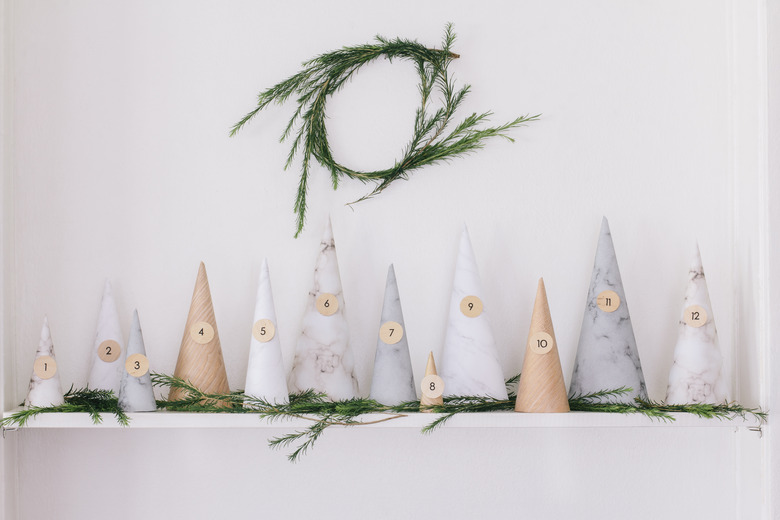 DIY paper tree advent calendar