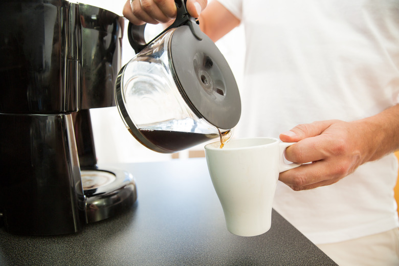 Man drinking coffee in the morning