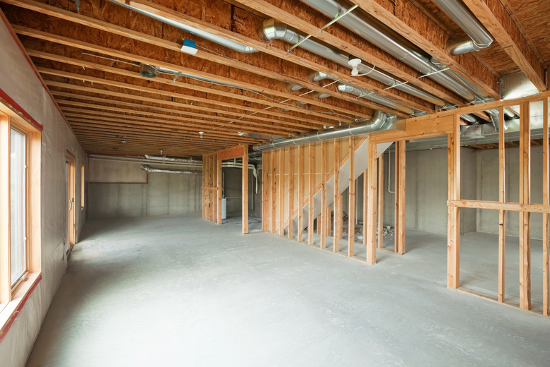 Unfinished House Walk-Out Basement