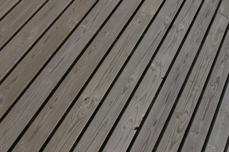 Wood deck planks