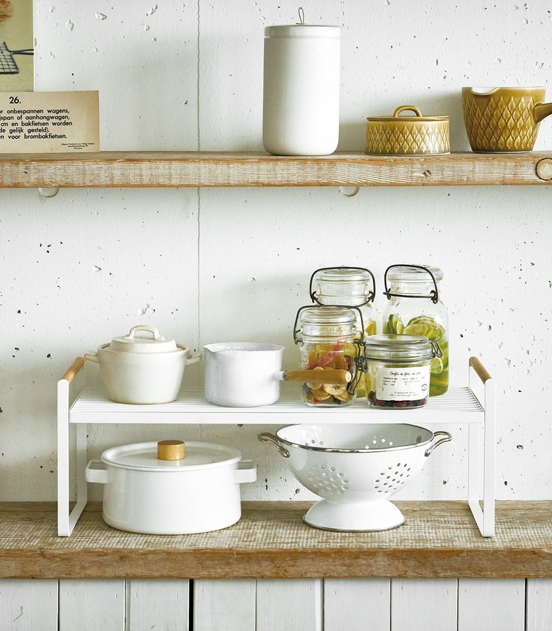 Countertop Wire Shelf - Steel + Wood