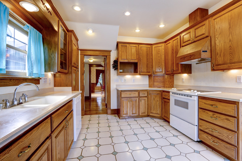 Maple kitchen room interior