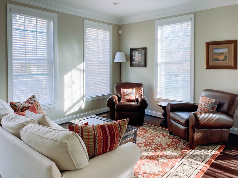 Sofa and Two Chairs in Small Living Room