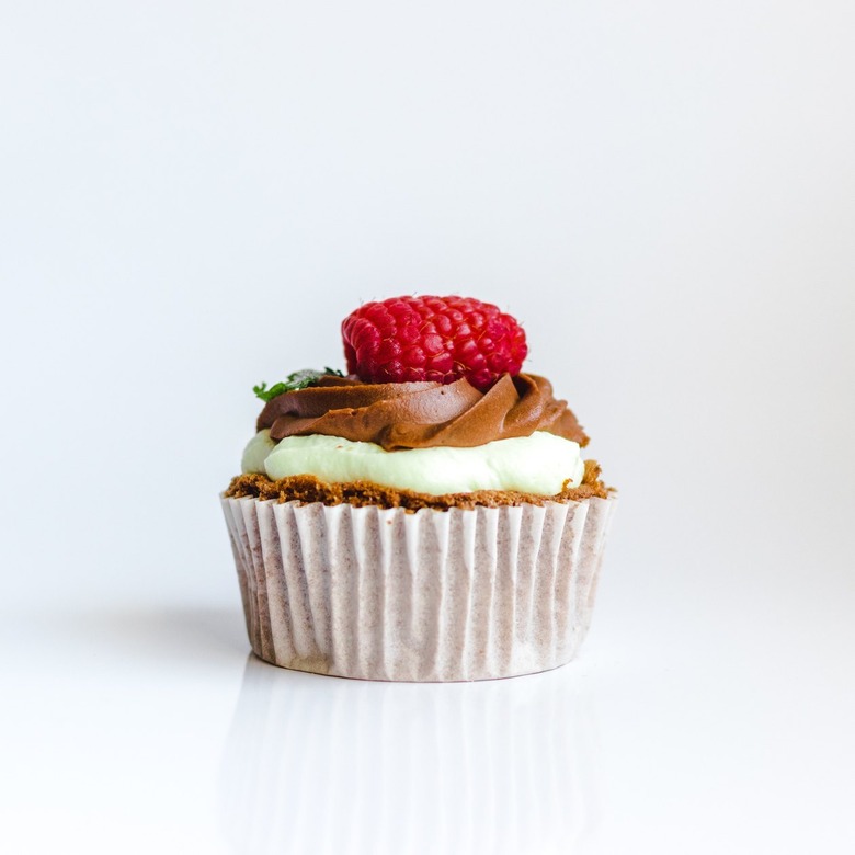 Cupcake on a white background