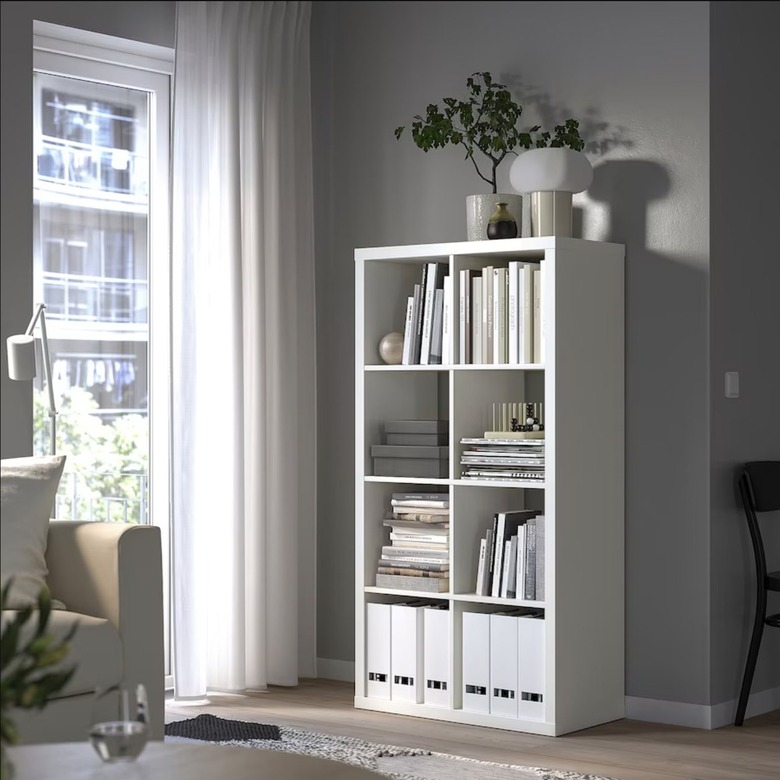 ikea kallax shelf used for books