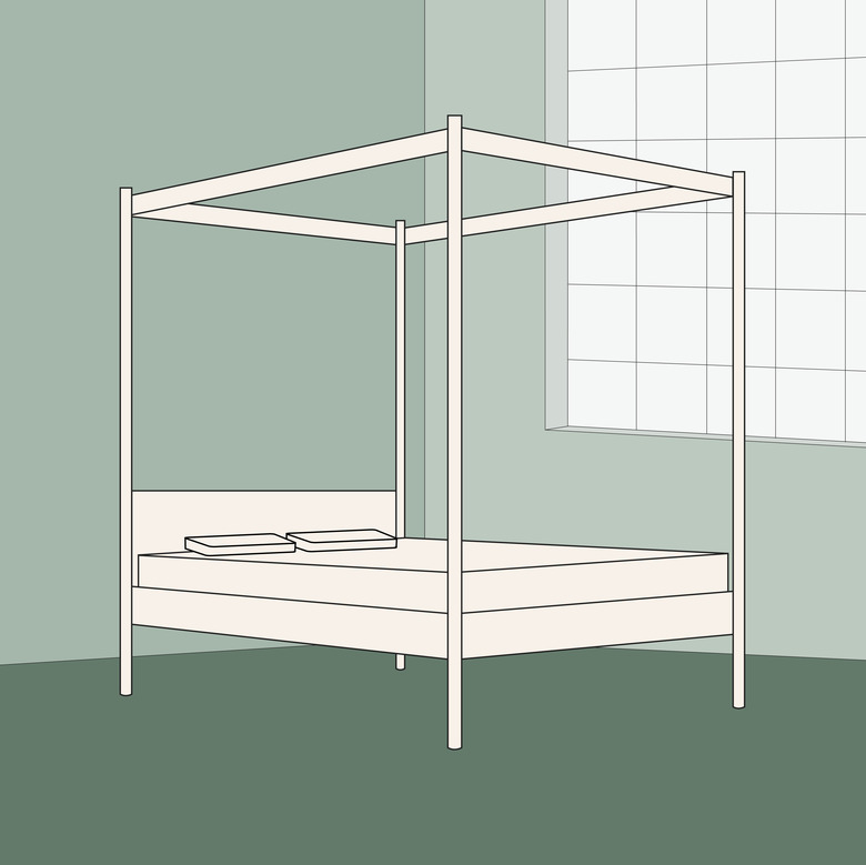 canopy bed illustration