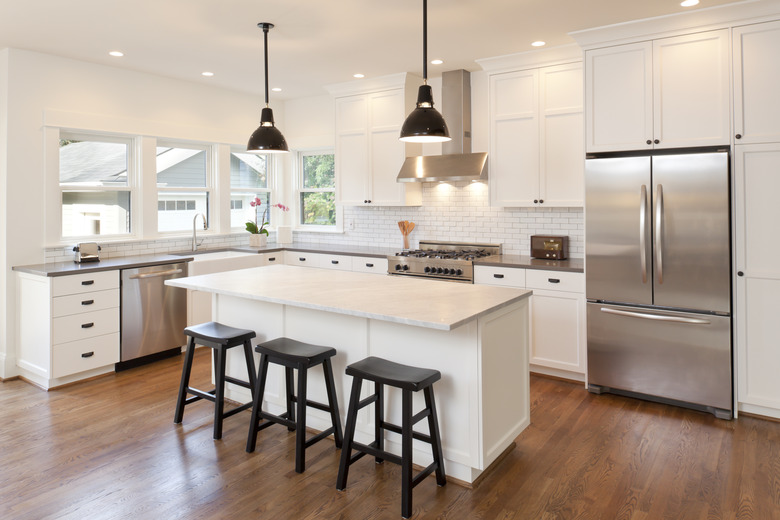 New kitchen in modern luxury home