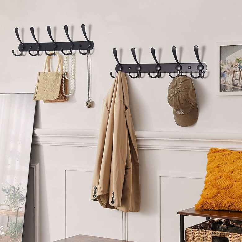 Height to hang coat hooks sale