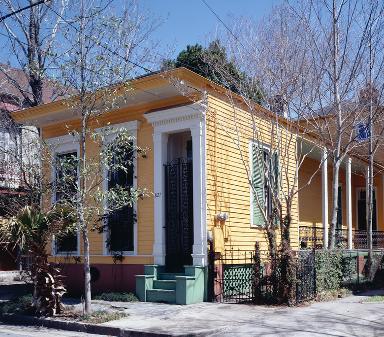 Shotgun house in the Bywater section of New Orleans