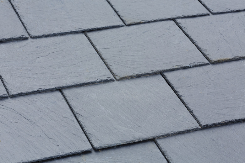 Slate roof tiles