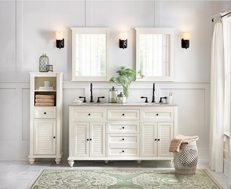 Hamilton 61-Inch Double Bath Vanity in Ivory