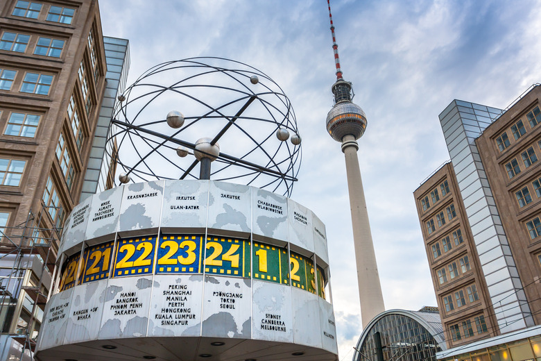 The Weltzeituhr (World Clock) at Alexanderplatz, Berlin