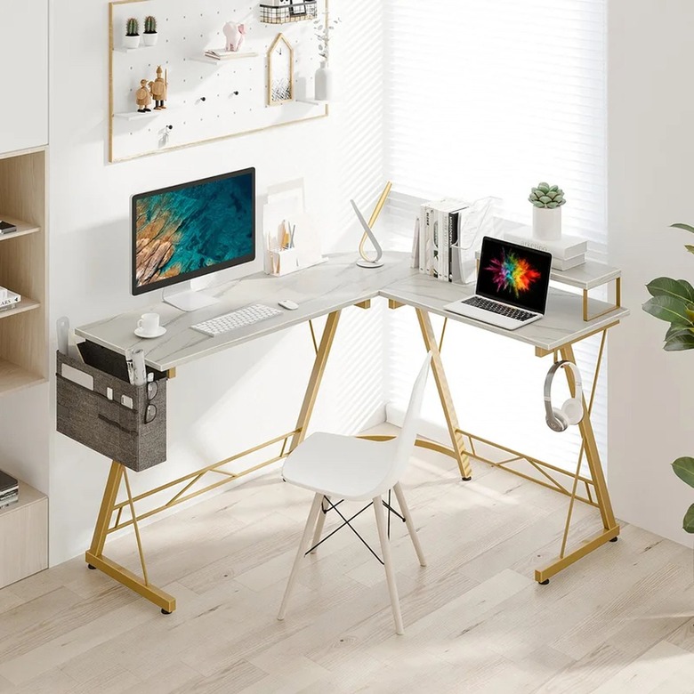 Everly Quinn Demarlis Reversible L-Shape Desk