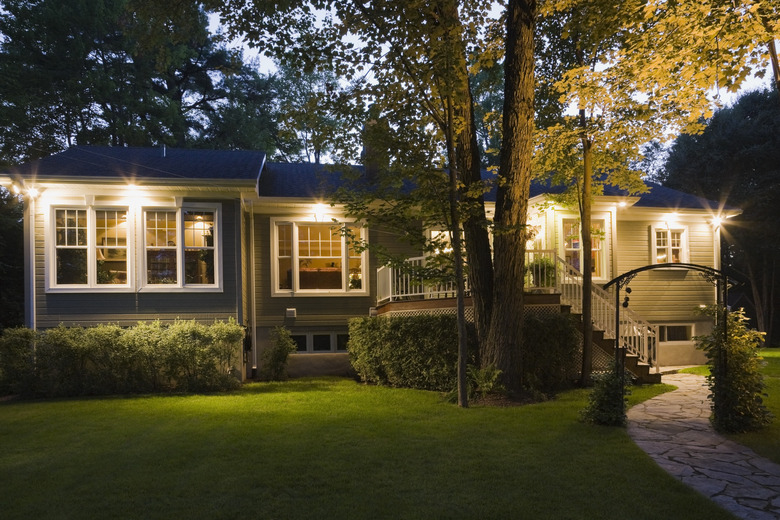 Residential house at dusk, Quebec, Canada