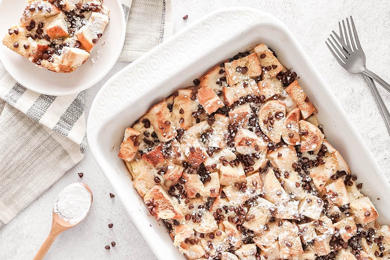 Cannoli French toast casserole