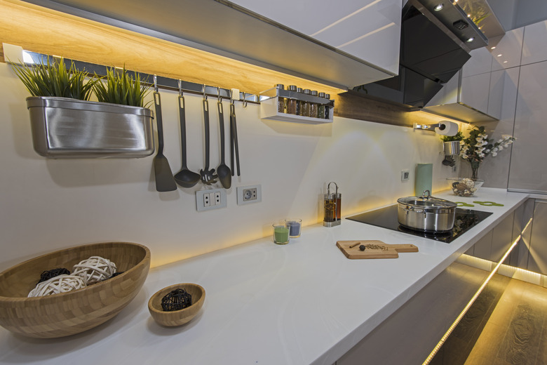 Modern kitchen in a luxury apartment