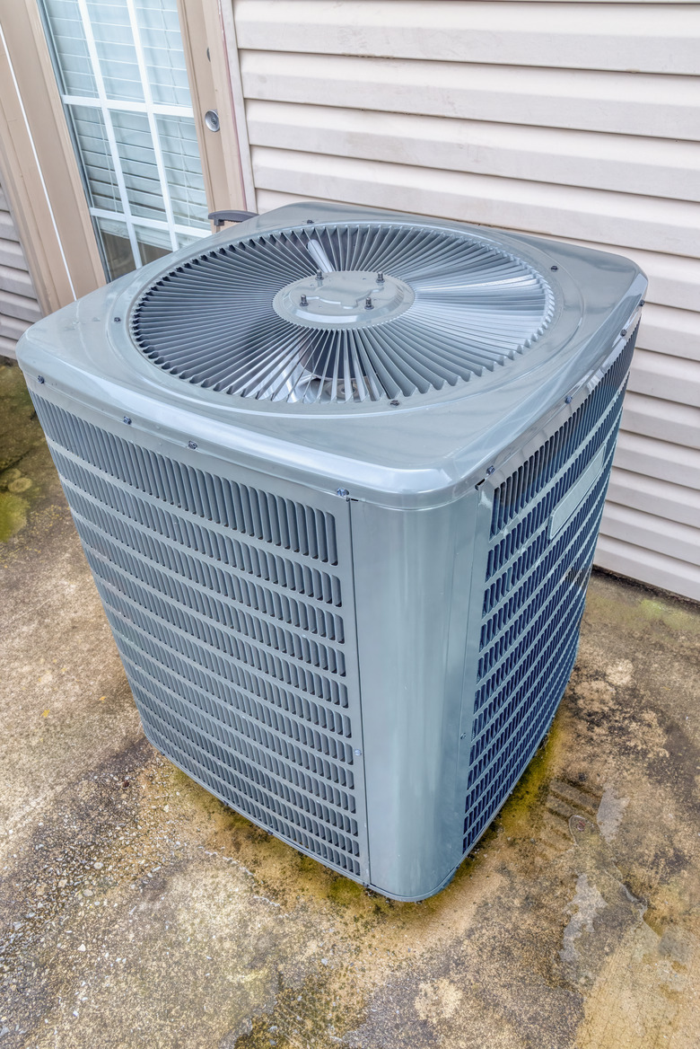 Air Conditioning Unit Behind Rental Condo Unit