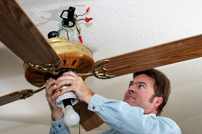 Replace worn-out ceiling fan reverse switches. It