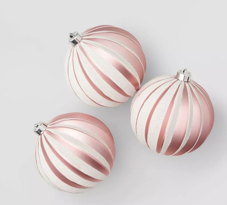 pink blush ornaments