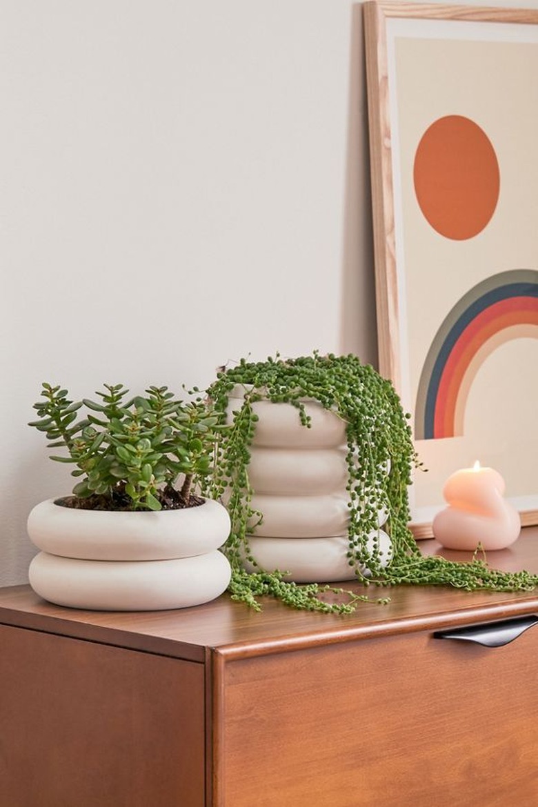 stackable ceramic planter