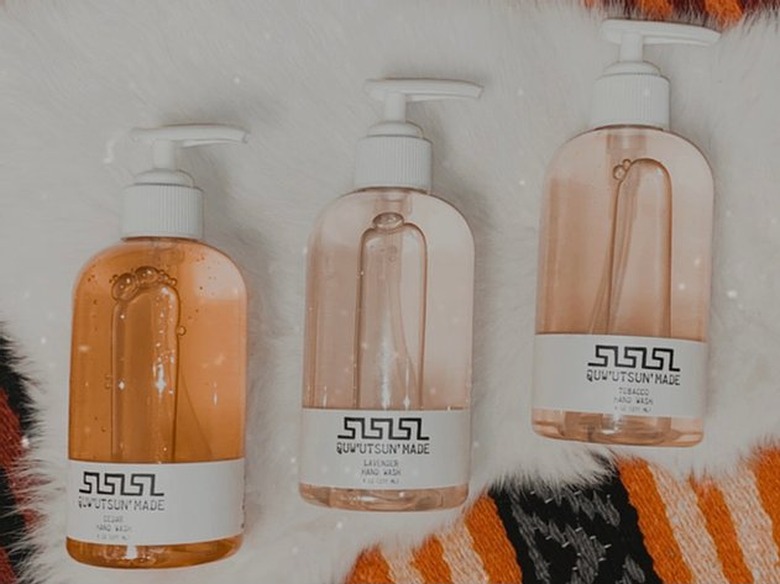 Quw'utsun' Made hand wash bottles