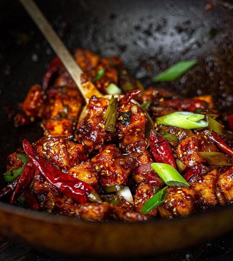 The Korean Vegan Spicy and Crunchy Garlic Tofu