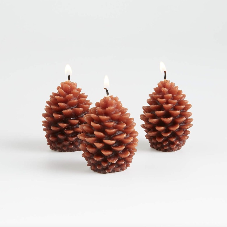 Crate & Barrel Mini Pinecone Candles, $12.95