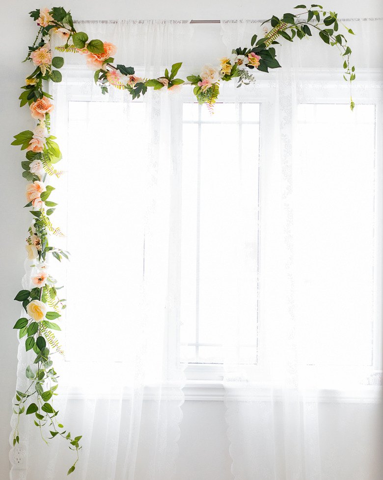 Summer flower garland